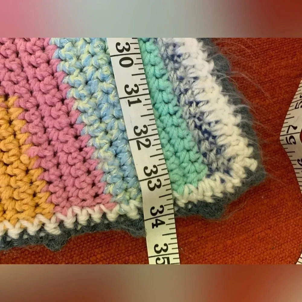 Vintage Crochet Throw Blanket
